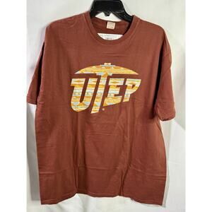 New Blue 84 UTEP Men’s Large T Shirt Texas El Paso Short Sleeve Crew Neck